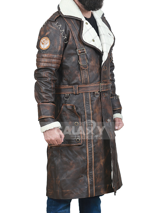 Elder Maxson Fallout 4 Brown Leather Coat - Galaxy Jackets