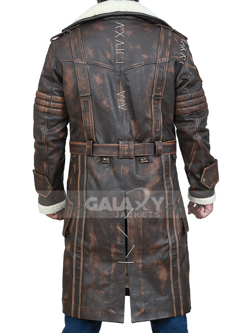 Elder Maxson Fallout 4 Brown Leather Coat - Galaxy Jackets